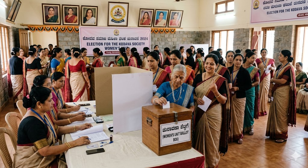 Election for the women's unit of the Kodava society